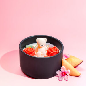 White Peach Blossom  Pink Jar