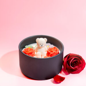 Rose Petals  Black Jar