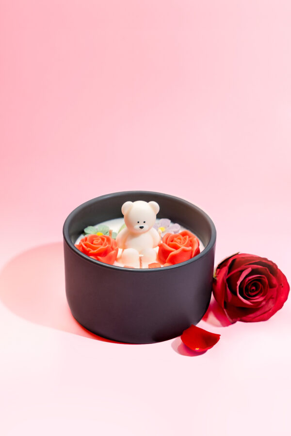 Rose Petals  Black Jar